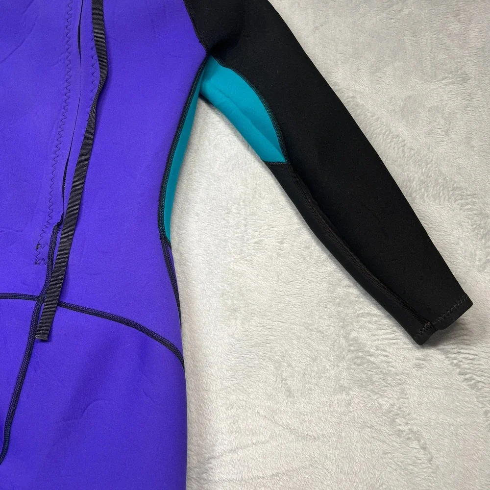 Eagle Wetsuit Women Purple Teal Black Colorblock Force Full Body Size 8